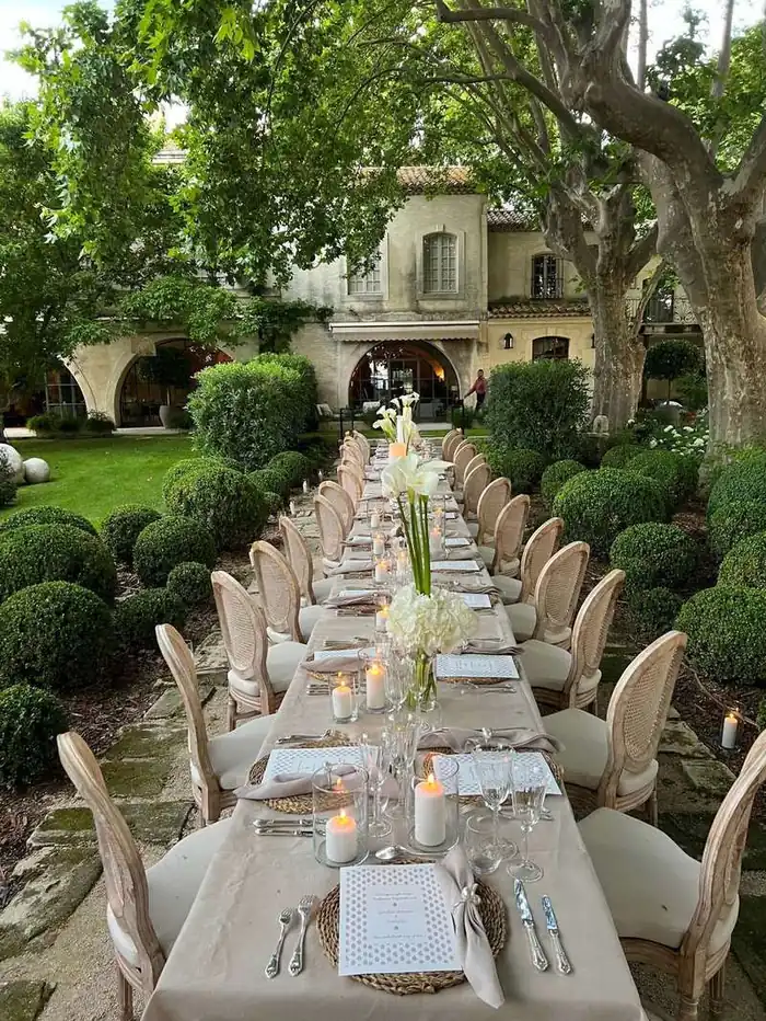 Elegant villa dining room