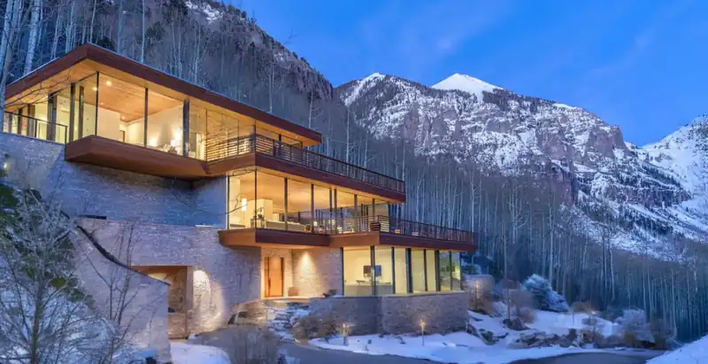 Luxury private villa interior for jet-linked stays